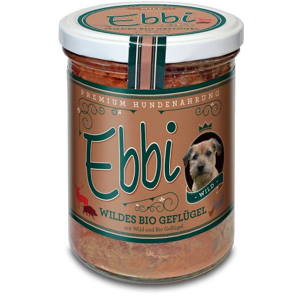 Ebbi - Wildes Bio Geflügel für den Hund 390g